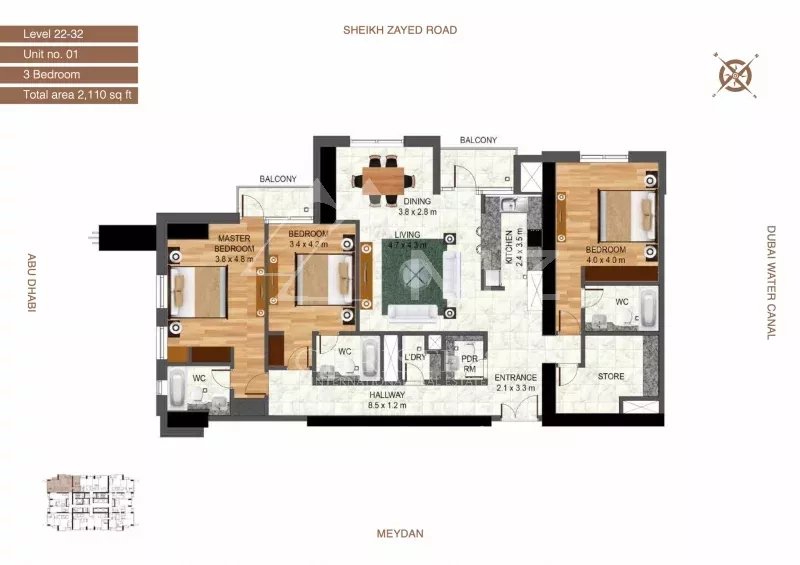 Sea view|3yrs average ROI 7%|Post Handover Payment