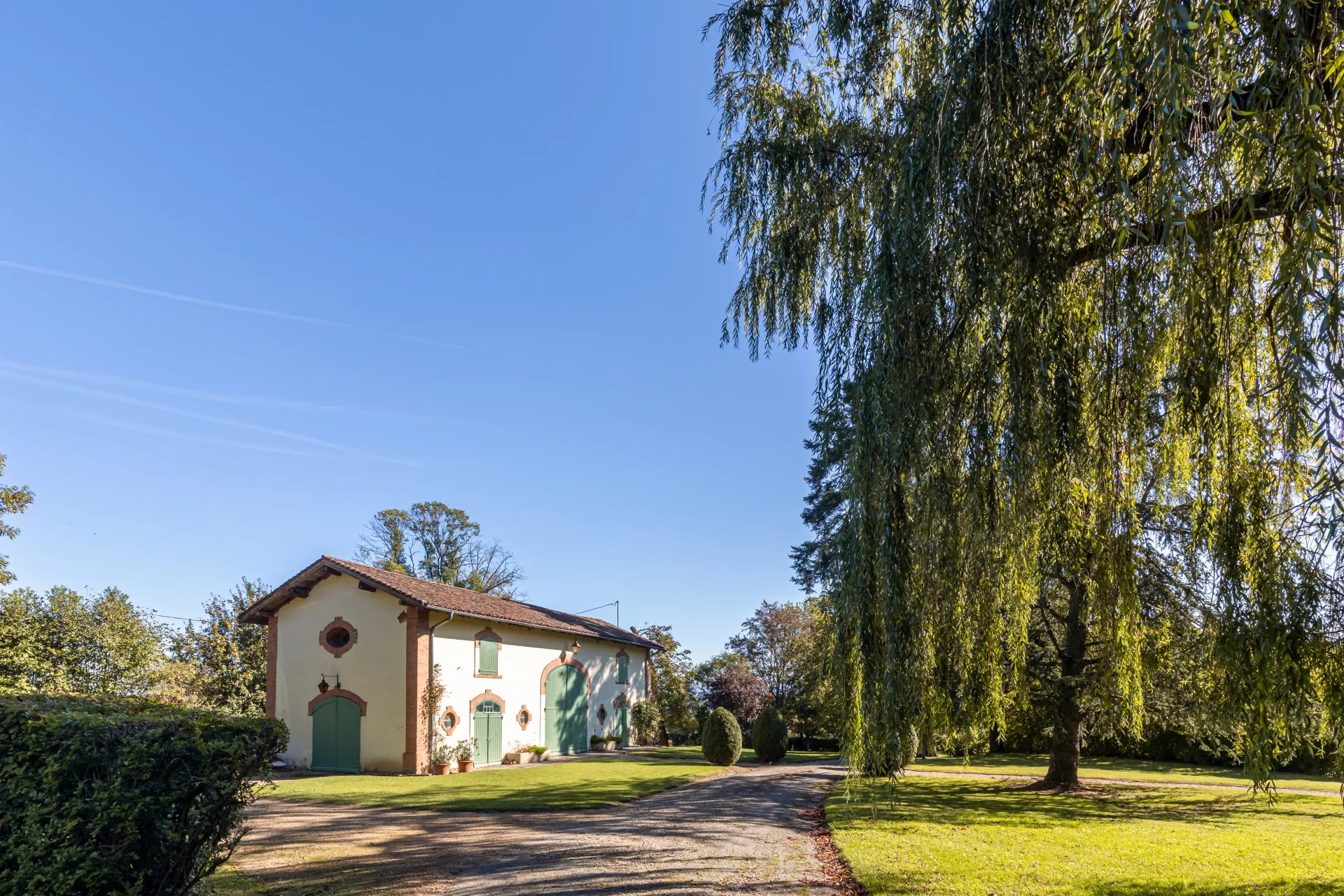 Castle built over several centuries, with a pond, swimming pool, magnificent property.