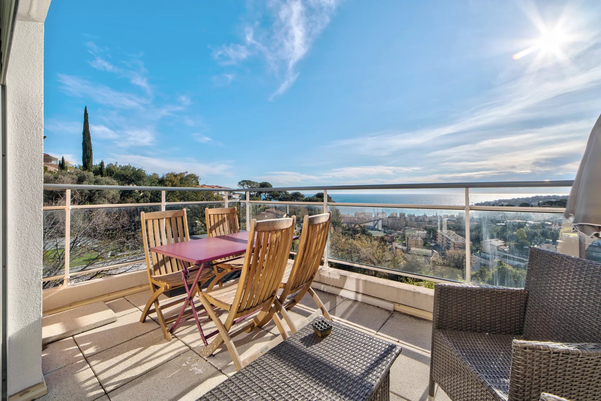 Appartement vue mer avec grande terrasse