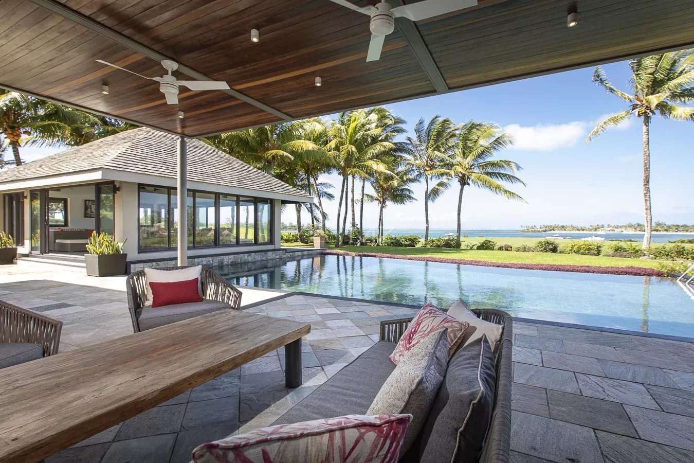 Mauritius - Villa Lunea - Panoramische Aussicht auf Lagune und Golf