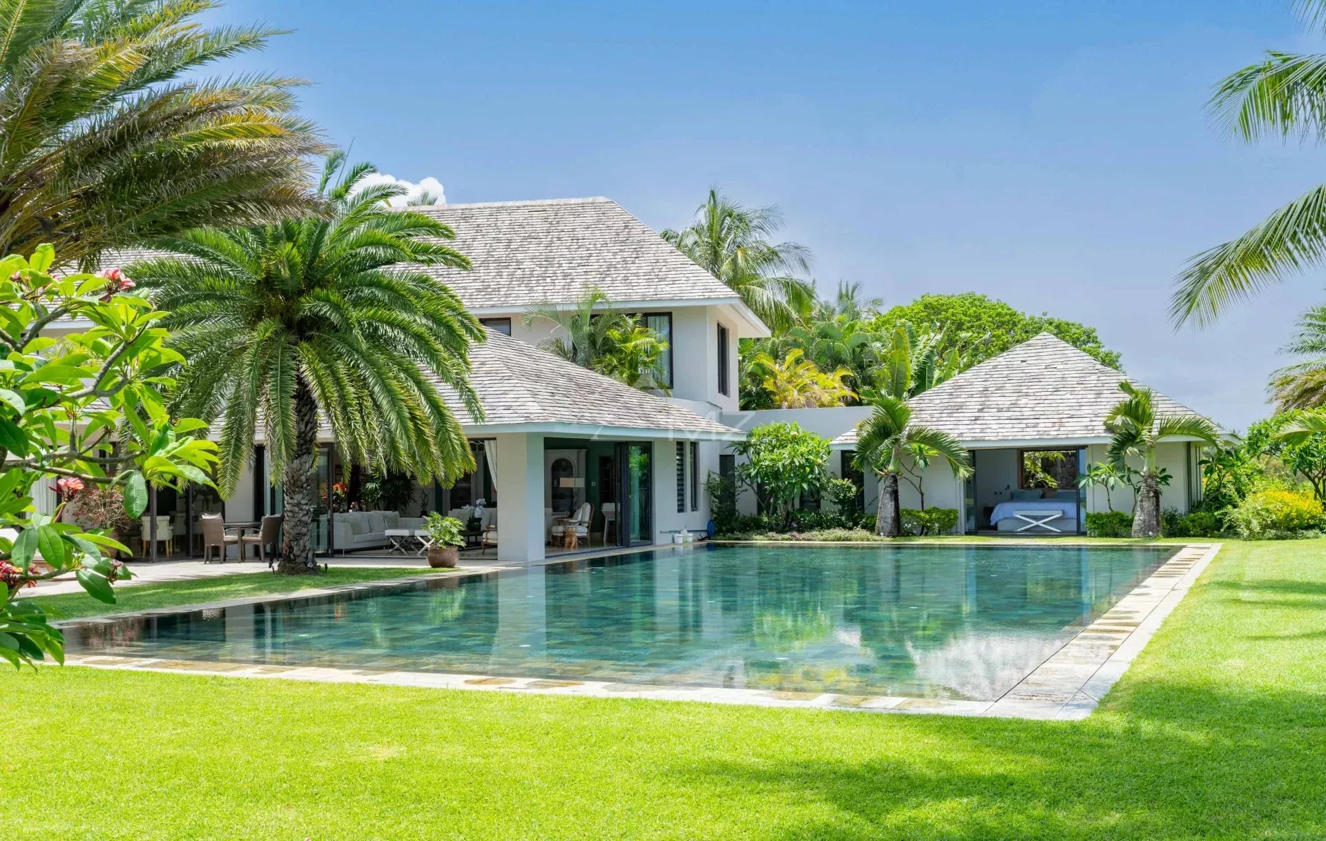 Ile Mauritius - Villa Füße im Wasser - Beau-Champ