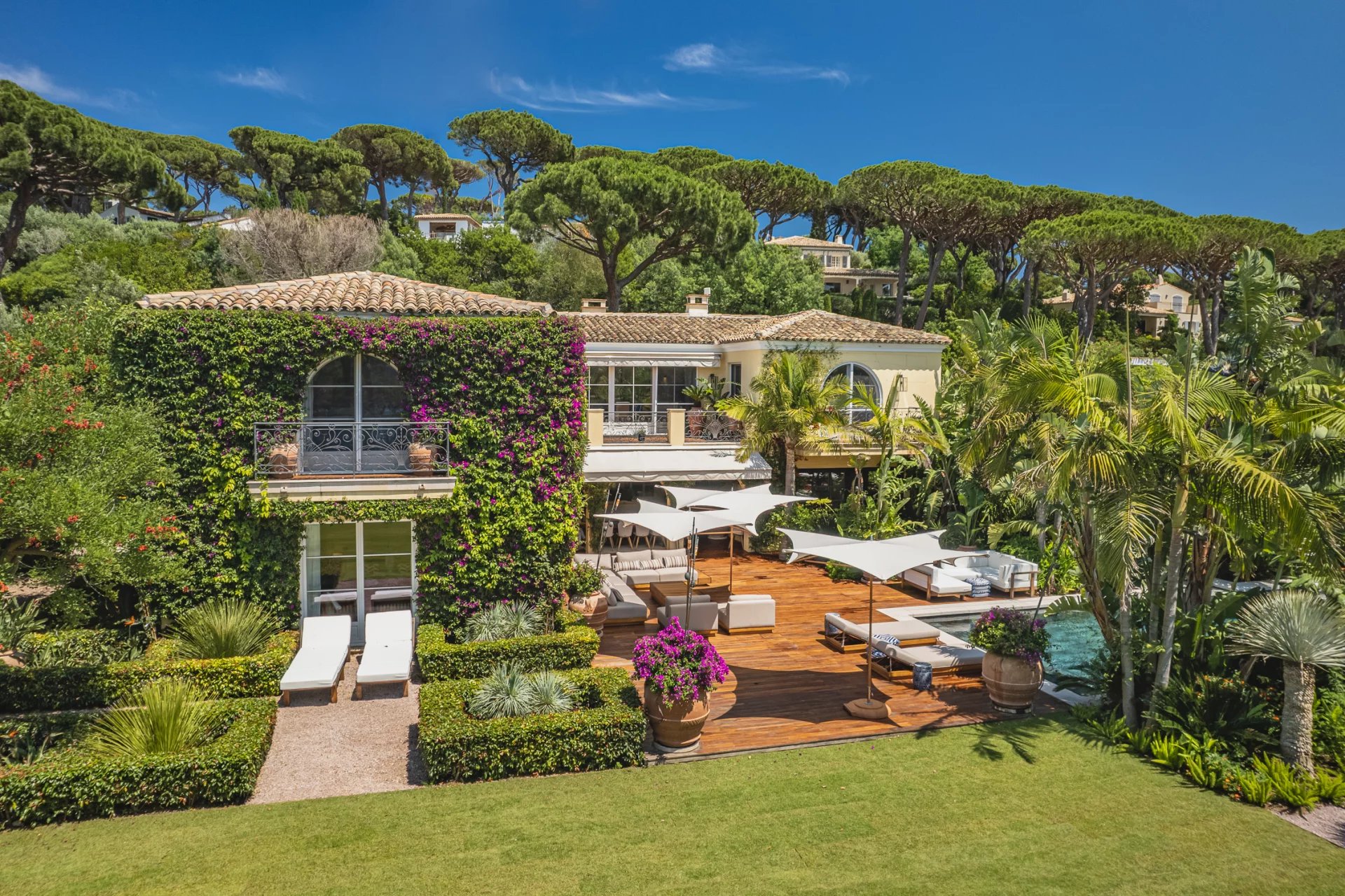 Saint-Tropez - Les parcs - Magnifique propriété avec vue sur la mer