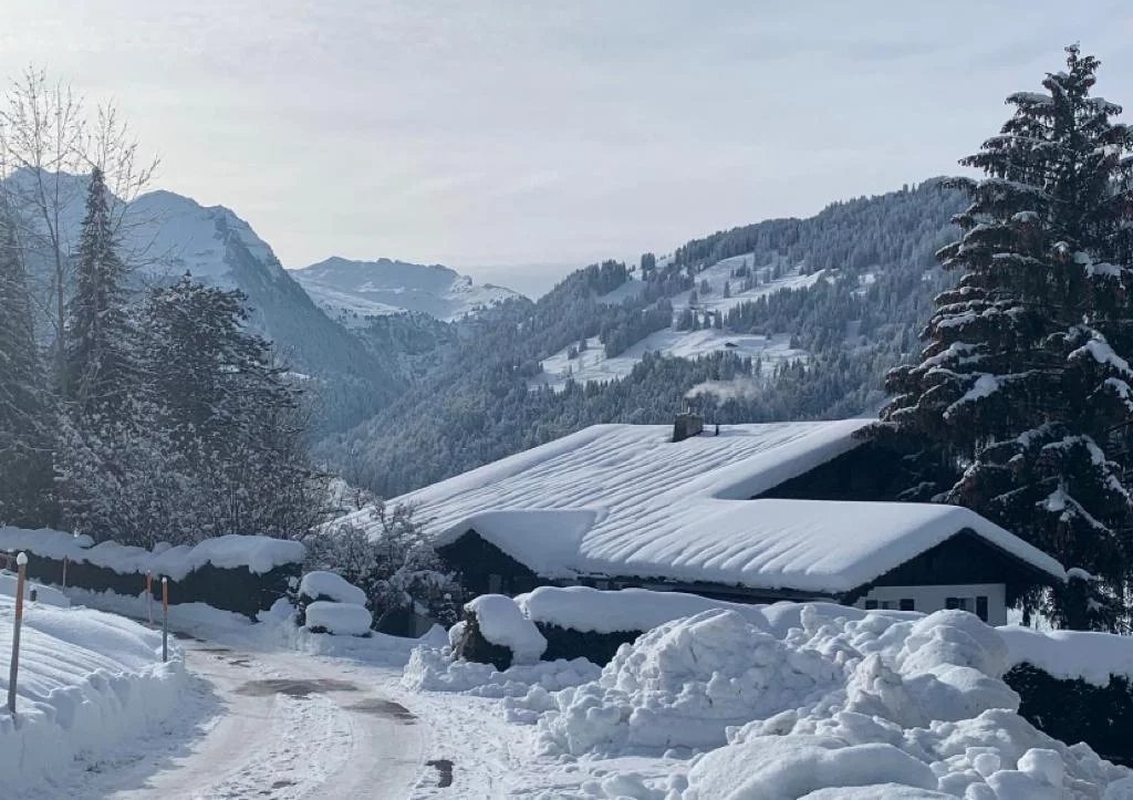 Chalet chaleureux et élégant à LOUER avec vue unique sur la vallée de Gstaad