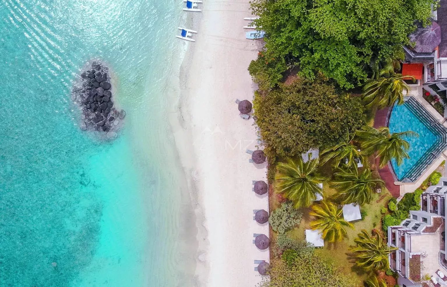 Ile Maurice - Villa 3 chambres  avec accès aux services hôteliers