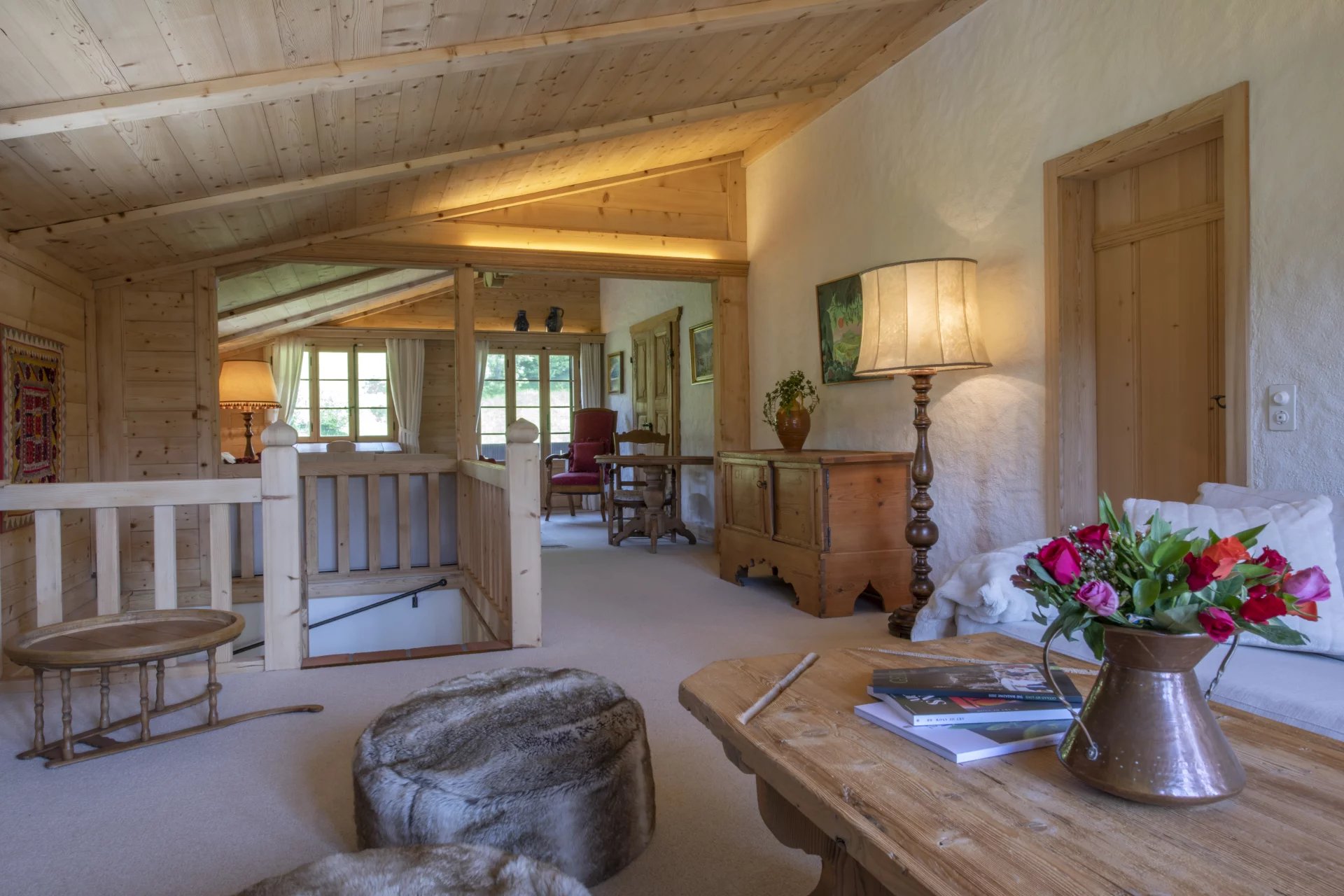 Chalet traditionnel à louer à Oberbort avec vue imprenable