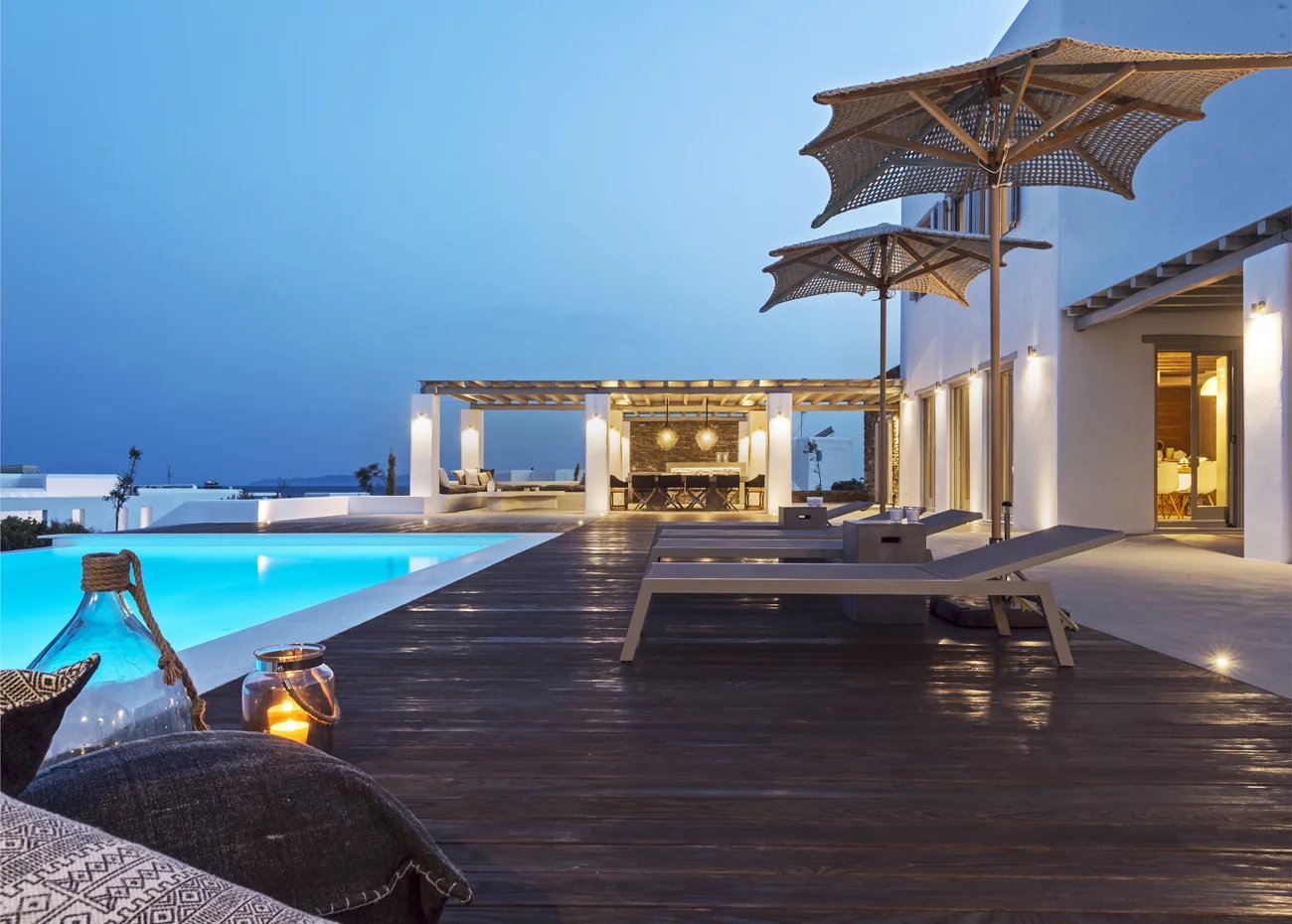 Premium villa in Lolantonis with amazing panoramicview over the Aegean sea