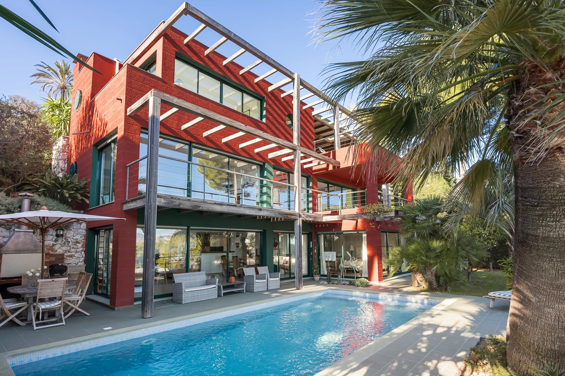 Villa contemporaine vue mer