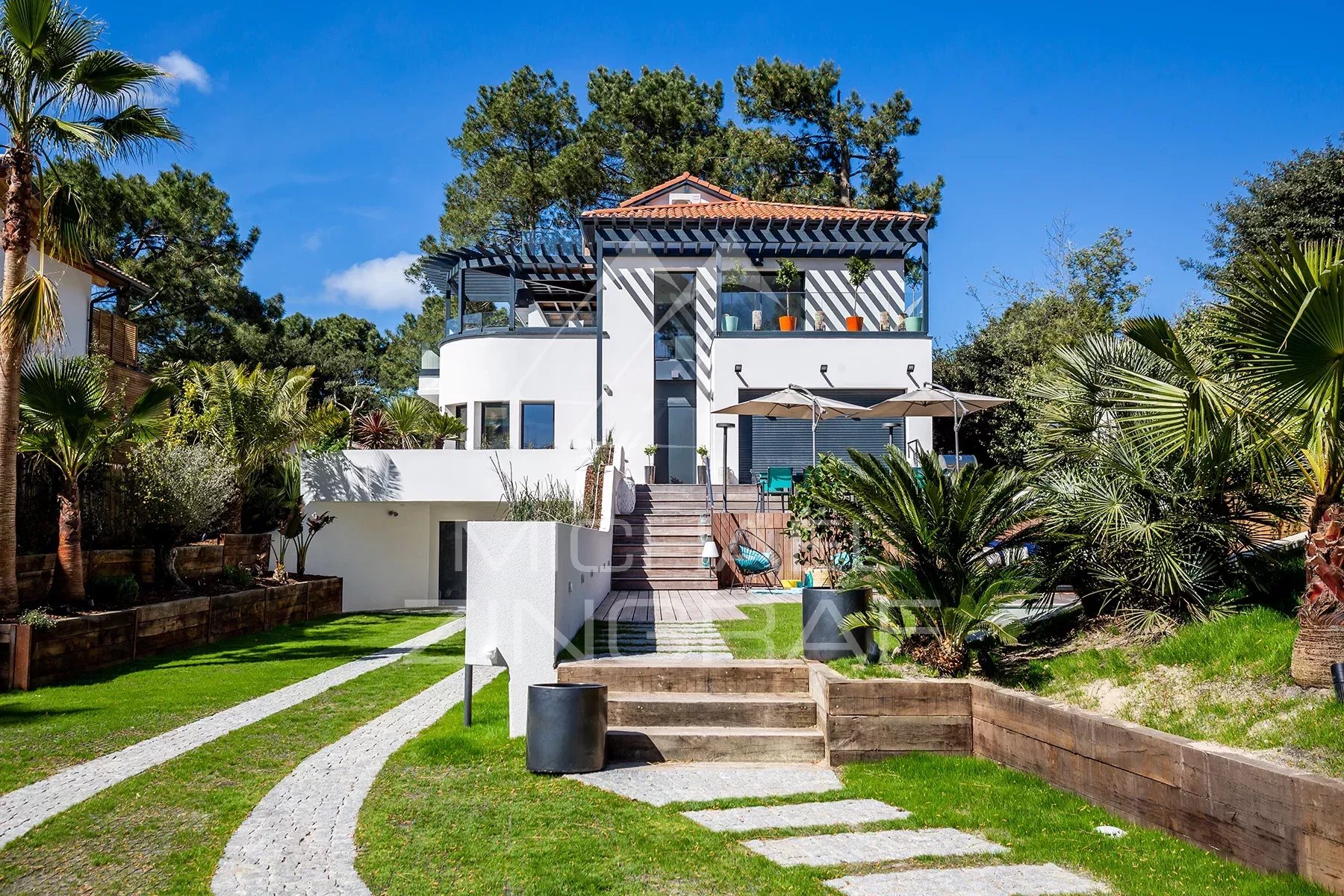 Villa contemporaine - Vue Bassin d'Arcachon