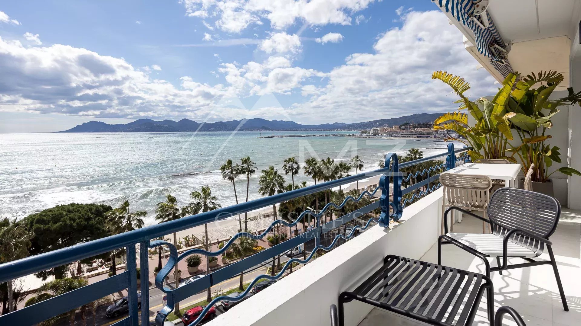 Cannes - Croisette - Appartement 3 pièces vue mer panoramique