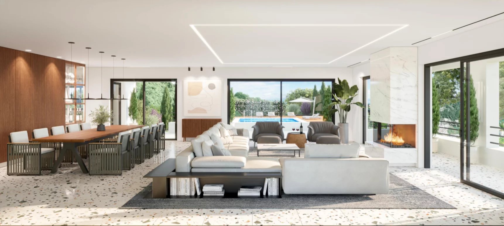 Rare - Cannes Californie - Projet de construction de villa avec piscine.