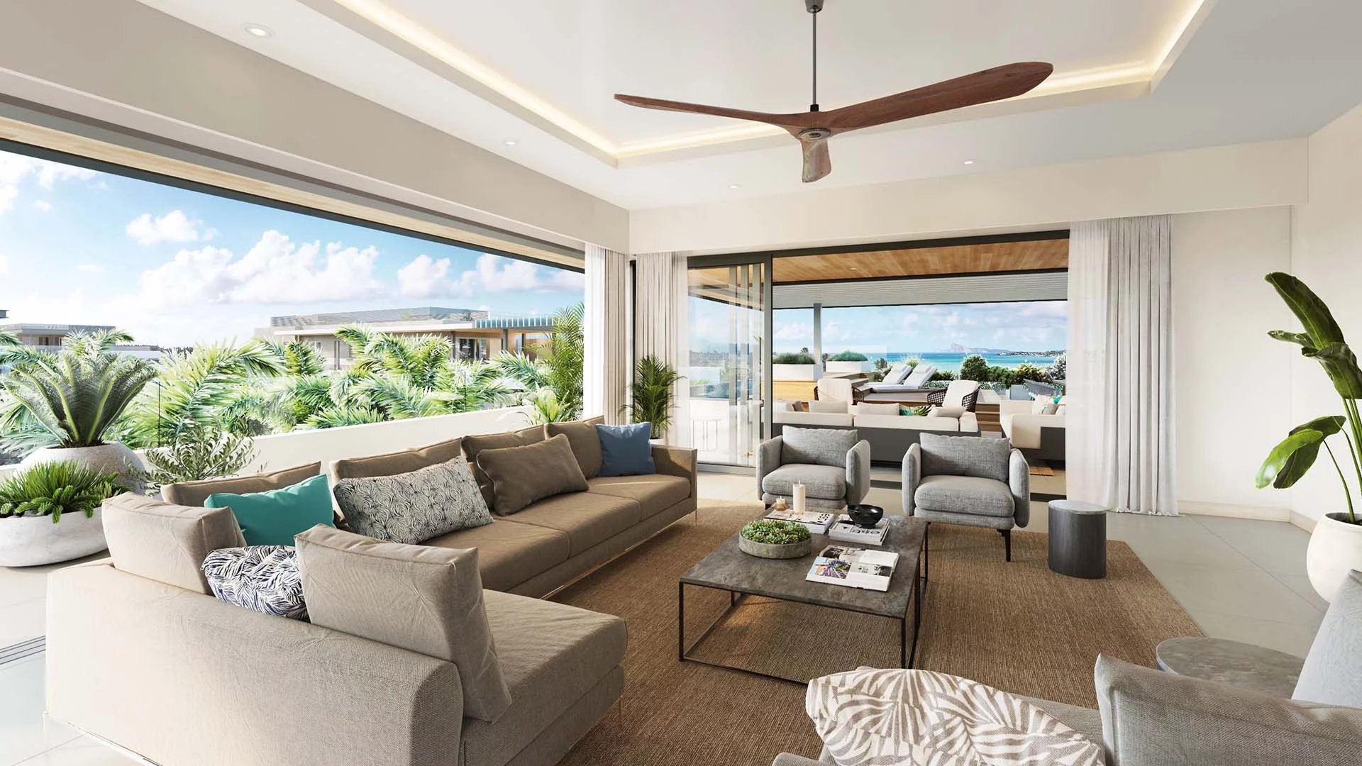 Ile Maurice - Mont Choisy - Penthouse 4 chambres avec vue panoramique