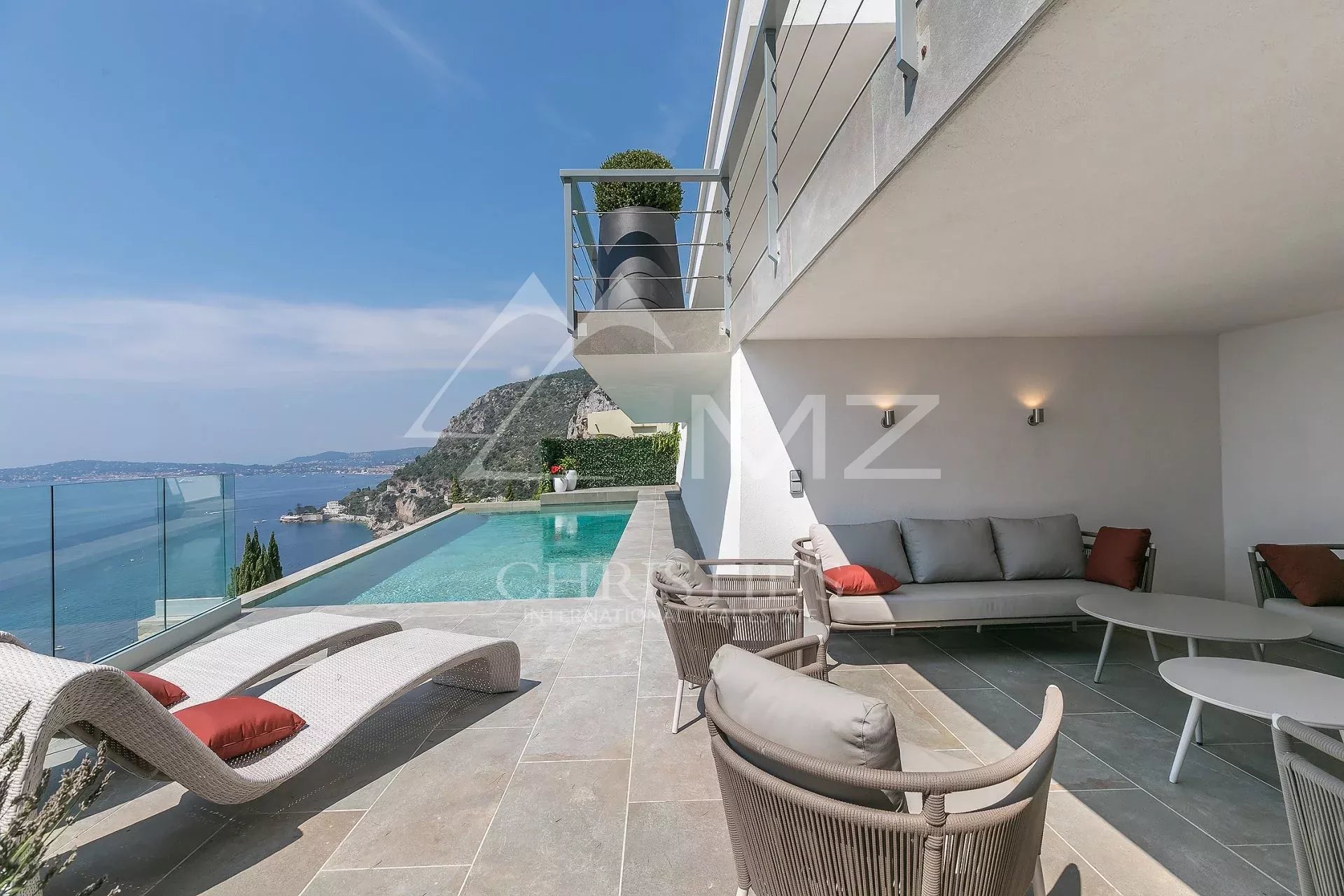 Cap d'Ail - Villa contemporaine vue mer