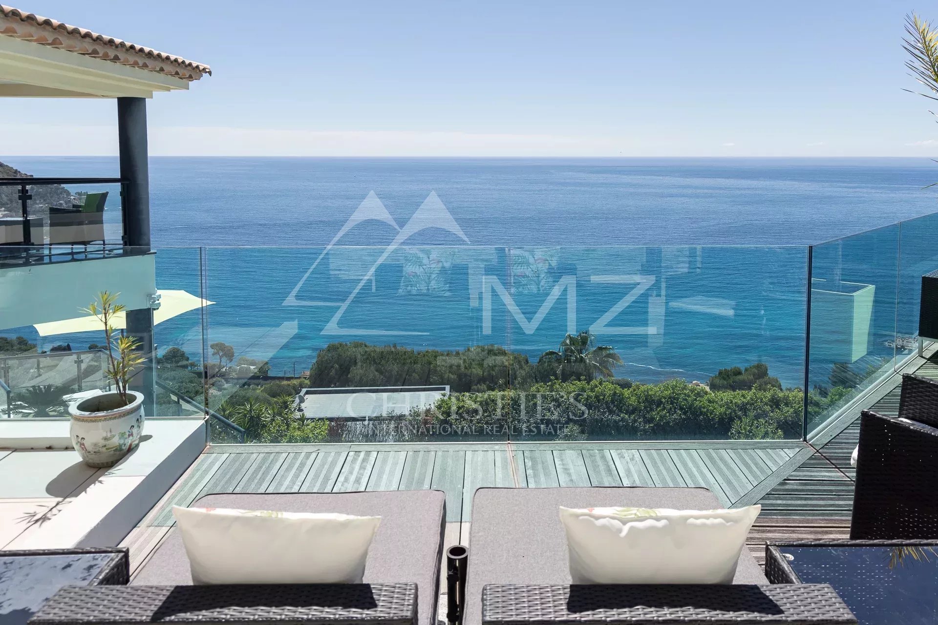 Èze - Splendide villa contemporaine avec vue mer panoramique