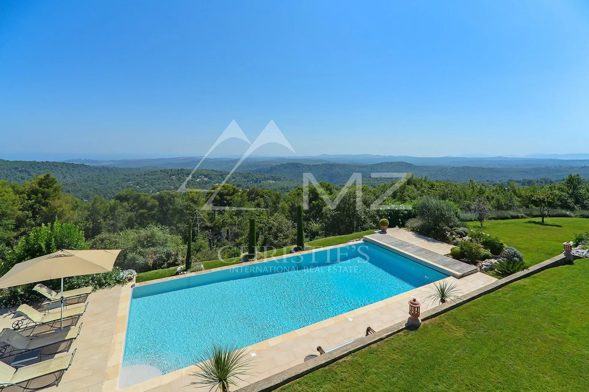 Proche Saint-Paul de Vence - Superbe mas avec vue panoramique mer