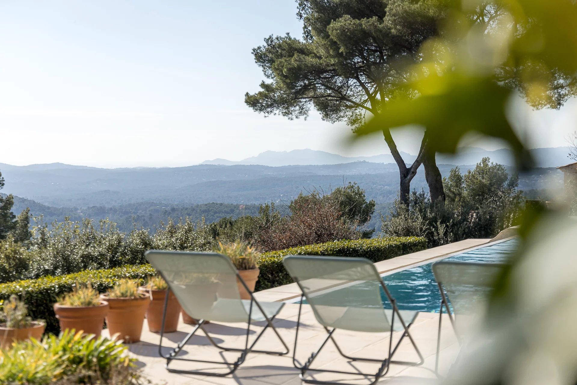 Tourrettes sur Loup - Bastide Provençale avec vue mer