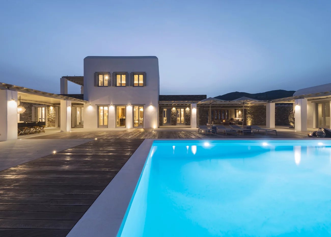 Premium villa in Lolantonis with amazing panoramicview over the Aegean sea