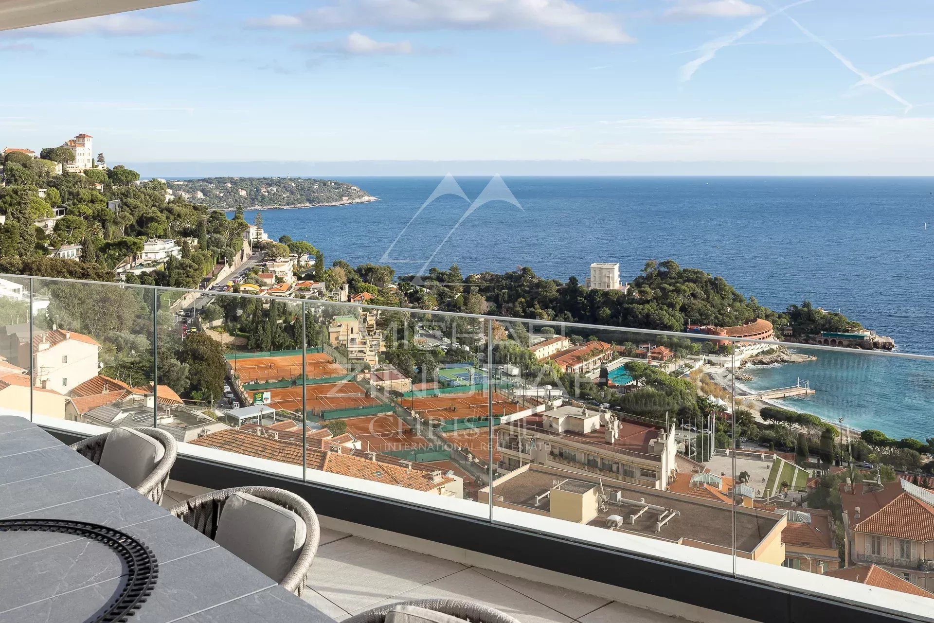 Penthouse - Solarium - Panorama-Meerblick in der Nähe von Monaco