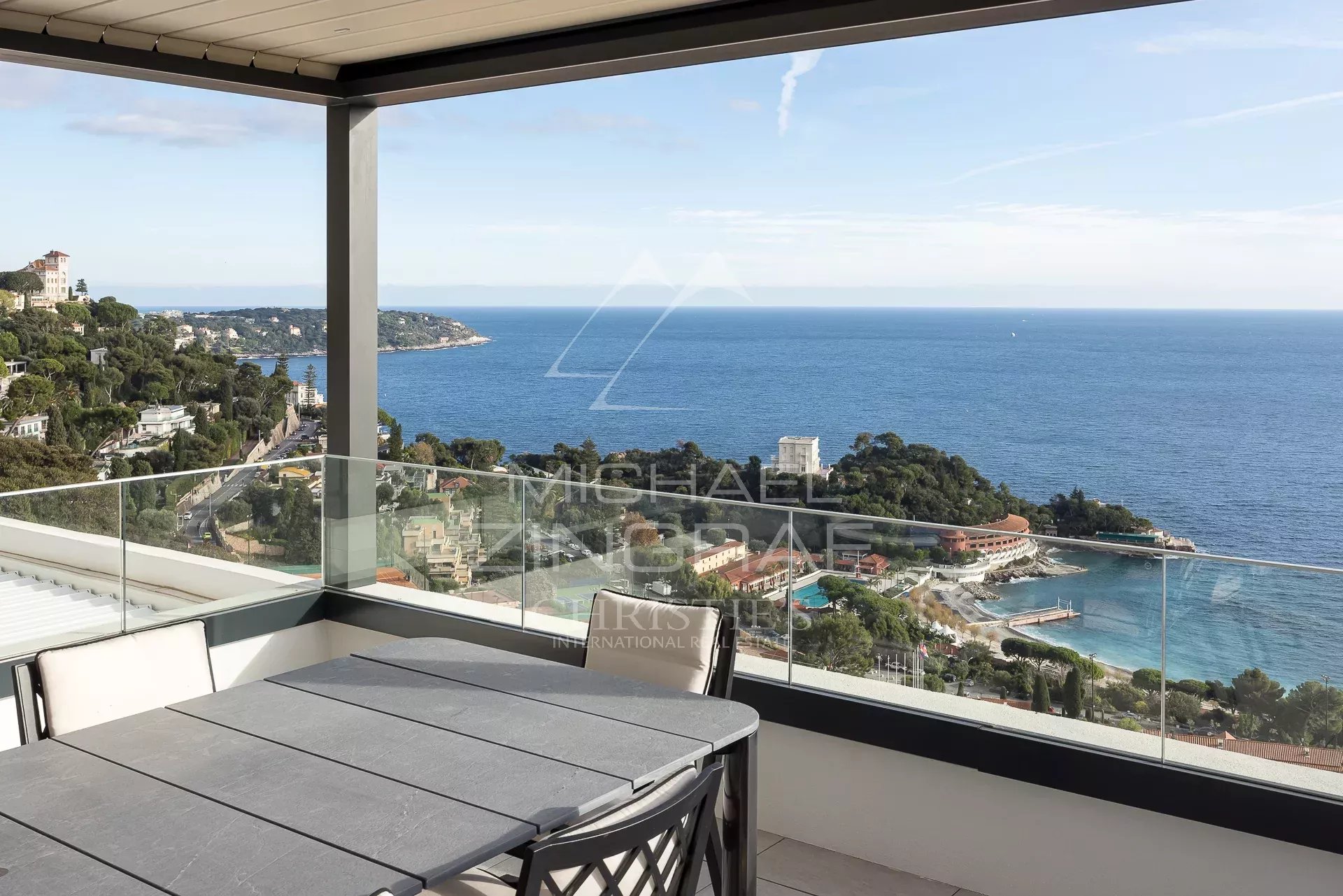 Penthouse - Solarium - Panorama-Meerblick in der Nähe von Monaco